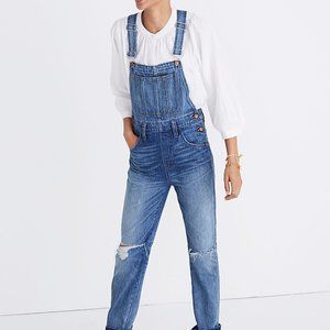 Madewell Straight-Leg Overalls in Bernard Wash, Small